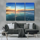 Blue Sky and Beach Wall Art Canvas Print
