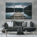Wooden Bridge Near Lake Wall Art Canvas Print by MyGreatCanvas | Canvas Wall Art Prints | Photo Prints & Wall Decor