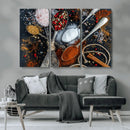 Spices and Seasonings Canvas Wall Art – Colorful Triptych by MyGreatCanvas | Canvas Wall Art Prints | Photo Prints & Wall Decor