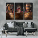 Wine and Barrels Wall Art Canvas Print by MyGreatCanvas | Canvas Wall Art Prints | Photo Prints & Wall Decor