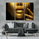 Gold and Women Wall Art Canvas Print by MyGreatCanvas | Canvas Wall Art Prints | Photo Prints & Wall Decor