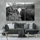 Western Home Wall Art Canvas Print, Framed Texas Longhorn by MyGreatCanvas | Canvas Wall Art Prints | Photo Prints & Wall Decor