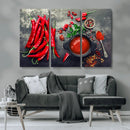Red Pepper Kitchen and Restaurant Wall Wall Art, Red Pepper by MyGreatCanvas | Canvas Wall Art Prints | Photo Prints & Wall Decor