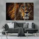 Mighty Lion Wall Art Canvas Print – Majestic Animal Portrait by MyGreatCanvas | Canvas Wall Art Prints | Photo Prints & Wall Decor