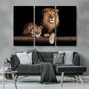 Lion Canvas Wall Art – Majestic Animal Print Artwork for by MyGreatCanvas | Canvas Wall Art Prints | Photo Prints & Wall Decor