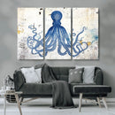 Octopus Canvas Wall Art | Coastal Marine Life Artwork for by MyGreatCanvas | Canvas Wall Art Prints | Photo Prints & Wall Decor