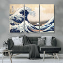 Wall Art Kanagawa Canvas Artwork Abstract Print