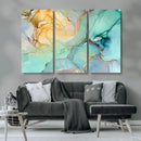 Green Marble Fluid Effect Wall Art Abstract Canvas Wall Art by MyGreatCanvas | Canvas Wall Art Prints | Photo Prints & Wall Decor