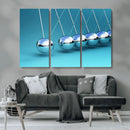 Wall Art Newton's Cradle Canvas Print, Framed Newton Cradle