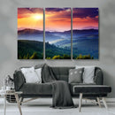 Mountain and Sunset Wall Art Canvas Print by MyGreatCanvas | Canvas Wall Art Prints | Photo Prints & Wall Decor