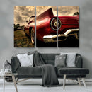 Red Classic Car Wall Art Canvas Print