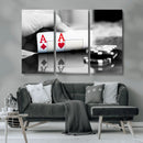 Aces Poker Art Poker Game Wall Art Canvas Print