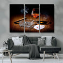 Whiskey Cigar Wall Art Canvas Print Kitchen Wall