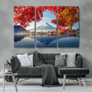 Mount Fuji Canvas Wall Art Japan Autumn Mountain Canvas