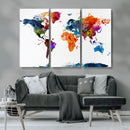 World Map Canvas Print – Detailed Map of the World Wall Art by MyGreatCanvas | Canvas Wall Art Prints | Photo Prints & Wall Decor