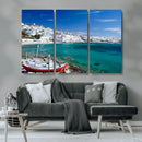 Santorini Wall Art Canvas Print