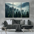 Captivating Misty Forest Wall Art Premium Canvas Print a by MyGreatCanvas | Canvas Wall Art Prints | Photo Prints & Wall Decor