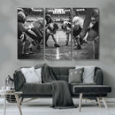 American Football Wall Art Canvas Print Framed Stadium Sport