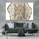 Abstract Wood Tree Ring Wall Art - Ready to Hang Minimalist