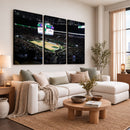 Milwaukee Bucks Basketball Print - Fiserv Forum Stadium Wall