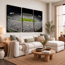 Beaver Stadium Night Game Triple Canvas Wall Art - Penn