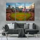 St. Louis Cardinals Baseball Team Print - Busch Stadium Wall