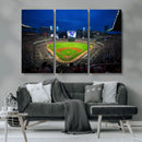 Truist Park Night Game Canvas Art - Atlanta Braves Stadium