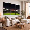 Yankee Stadium Night Game Triple Canvas, Yankee Stadium