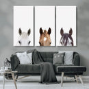 Horse Prints Set, Set of 3 Horse Wall Art, Horses Portraits, by MyGreatCanvas | Canvas Wall Art Prints | Photo Prints & Wall Decor