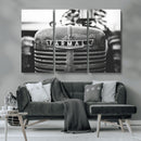 Vintage Farmall Tractor Wall Art Canvas Print, Rustic