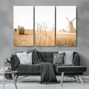 Vintage Farmhouse Triptych Wall Art – Giclée Canvas