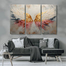 Golden Angel Wings Wall Art Canvas Print – Stunning Abstract by MyGreatCanvas | Canvas Wall Art Prints | Photo Prints & Wall Decor