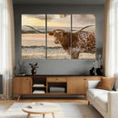 Texas Longhorn Wall Art Canvas Print, Rustic Ranch Decor, by MyGreatCanvas | Canvas Wall Art Prints | Photo Prints & Wall Decor