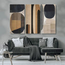 Wabi Sabi Canvas Print - Geometric Abstract Wall Art Canvas