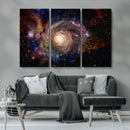 Nebula and Galaxies in Space Wall Art Canvas Print, Spiral