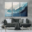 Ocean Wave Canvas Wall Art Print – Coastal Living Room Large