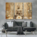 Buddha Wall Art Canvas Print, Buddha Meditation Room Decor,