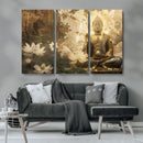 Zen Buddha Wall Art Canvas Print | Peaceful Meditation Decor