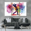 Colorful Golfer Swing Wall Art Canvas Print - Ready to Hang, by MyGreatCanvas | Canvas Wall Art Prints | Photo Prints & Wall Decor