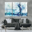 Golf Swing Wall Art Canvas Print - Sports-Inspired