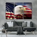 American Flag Eagle Symbol Wall Art, American Flag Eagle by MyGreatCanvas | Canvas Wall Art Prints | Photo Prints & Wall Decor