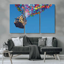 Carl Fredricksen, Up Movie Wall Art, Balloons Wall Art, Air