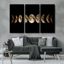 Phases of the Moon Wall Art | Canvas Print for Modern Wall by MyGreatCanvas | Canvas Wall Art Prints | Photo Prints & Wall Decor