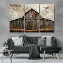 Rustic Barn Wall Art | Farmhouse Wall Decor Canvas Print |