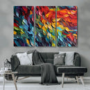 Vibrant Abstract Leaf Wall Art Canvas Print | Bold Colorful by MyGreatCanvas | Canvas Wall Art Prints | Photo Prints & Wall Decor