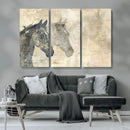 Abstract Horse Canvas Print | Modern Farmhouse Wall Art |