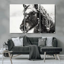 Framed Black and White Horse Wall Art | Ready to Hang and by MyGreatCanvas | Canvas Wall Art Prints | Photo Prints & Wall Decor