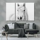 Majestic White Horse Wall Art | Ready to Hang and Framed |