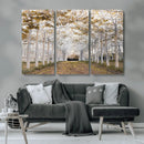 Forest Grove Wall Art | Serene Pathway Canvas Print | Ready