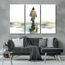 Watercolor Jesus Walking on Water Canvas Print, Christian by MyGreatCanvas | Canvas Wall Art Prints | Photo Prints & Wall Decor